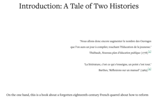Cover of Introduction: a tale of two histories